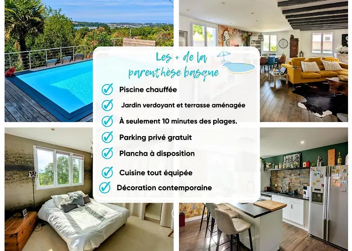 Parenthese Basque, Piscine Chauffee, Proche Ocean